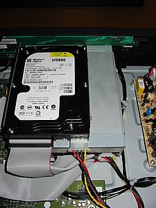 hdd and dvd in cradle